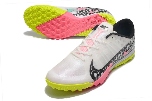 Nike Blanc Rose Bas Cleat Semelle Caoutchouc Bicolore Turf Chaussures de Football 4