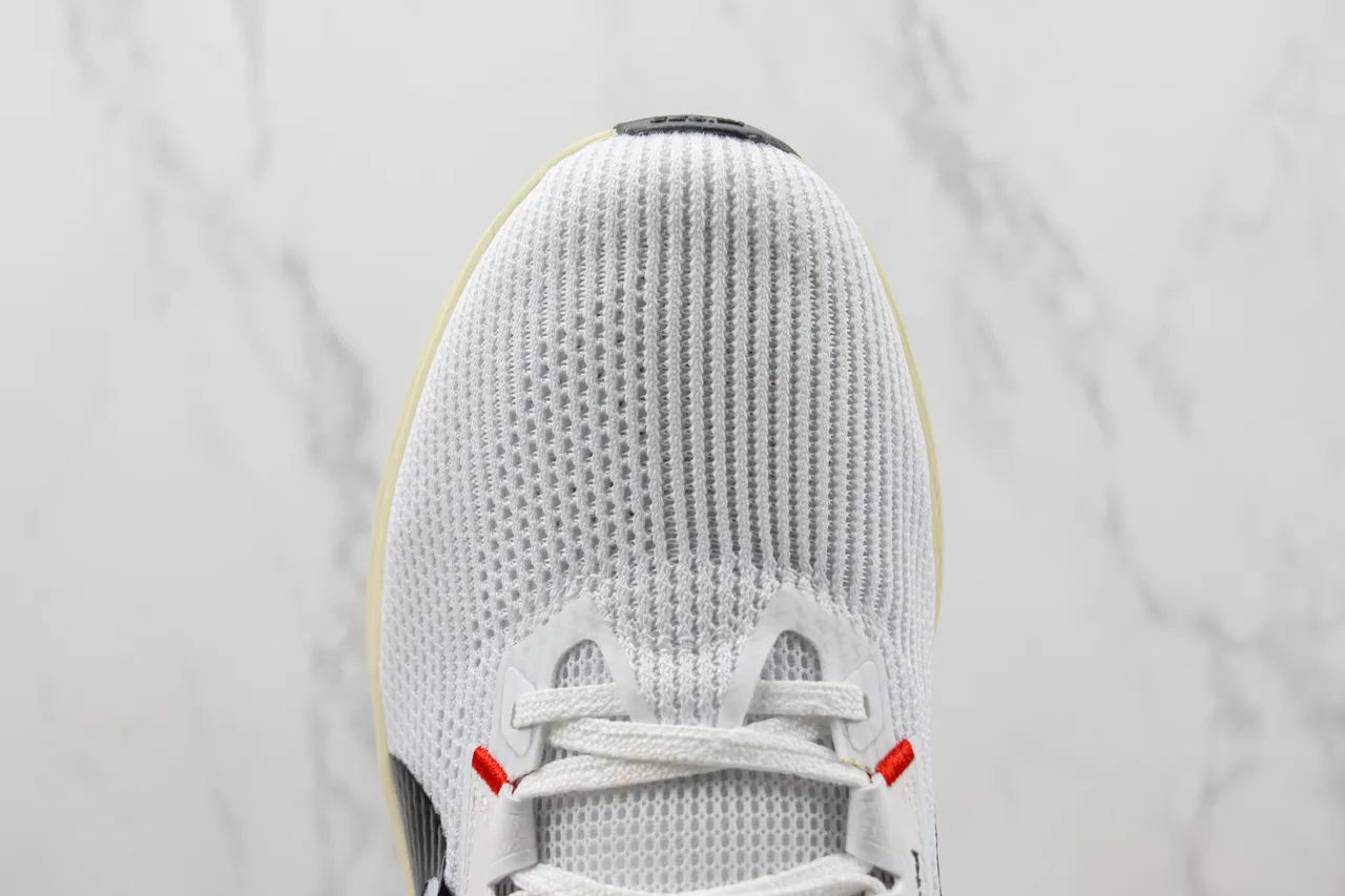 Nike White Red Engineered Mesh Upper Layered Overlays Running Shoes 6