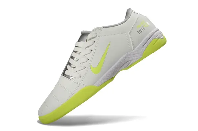 Nike White Yellow Low-Top Synthetic Leather Upper Sneakers 3