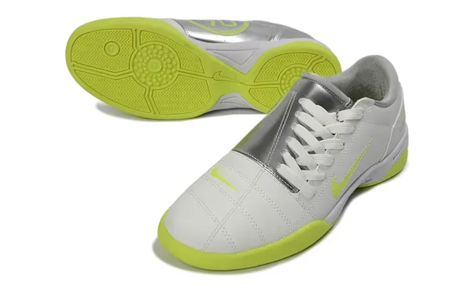 Nike White Yellow Low-Top Synthetic Leather Upper Sneakers 5