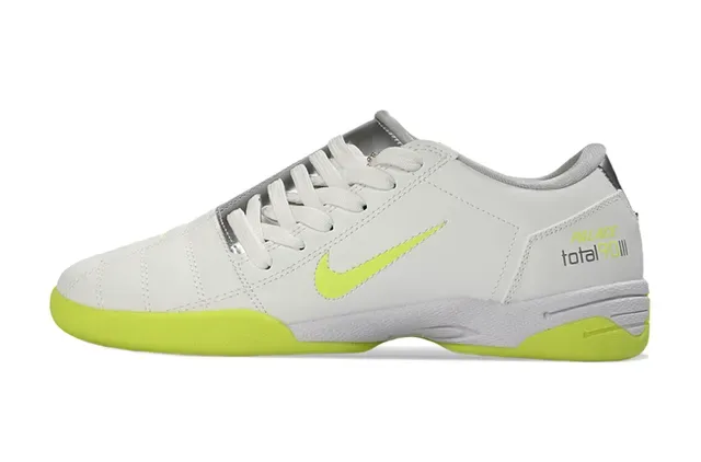 Nike White Yellow Low-Top Synthetic Leather Upper Sneakers 8
