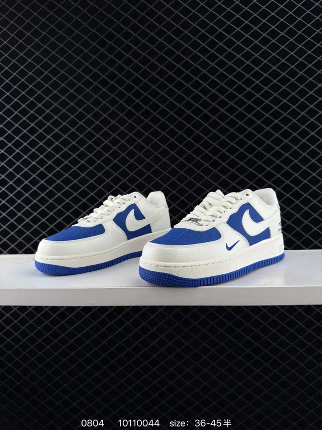 Nike x Balenciaga Air Force 1 Low White and Royal Blue Lifestyle Sneakers 2