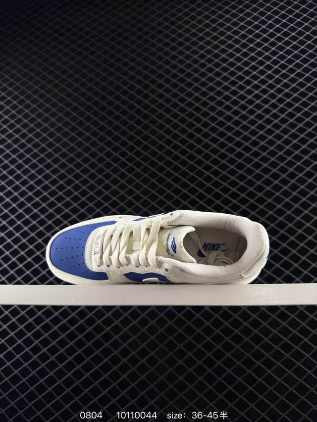Nike x Balenciaga Air Force 1 Low White and Royal Blue Lifestyle Sneakers 4