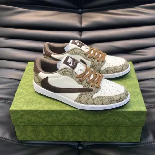 Nike x Gucci Air Force 1 Low GG Monogram Lifestyle Sneakers