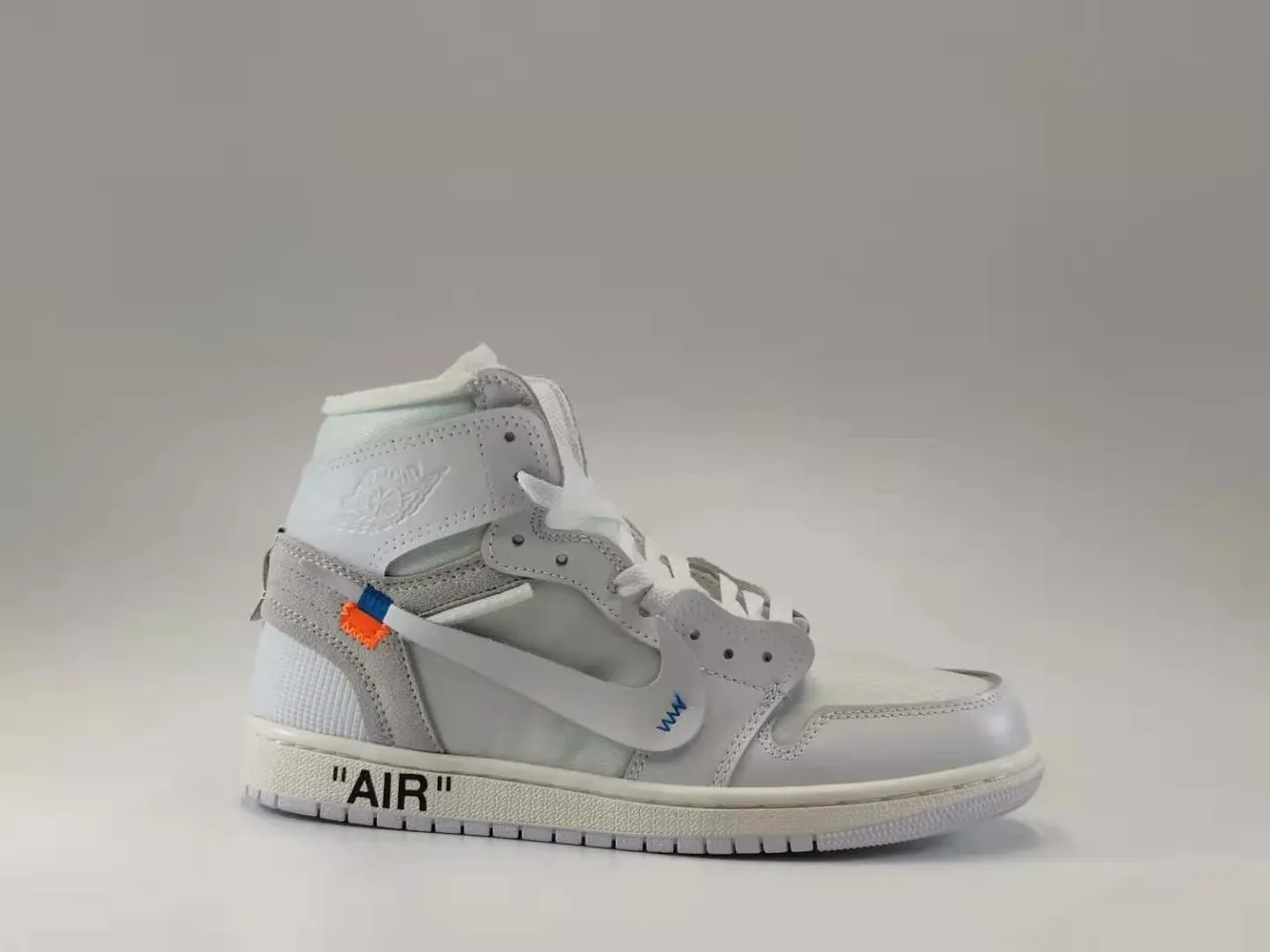 Nike x Off-White Air Jordan 1 'The Ten' Chaussures de basket Gris clair 4