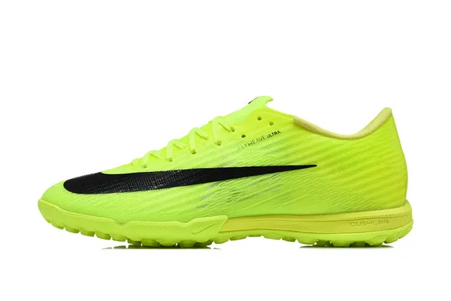 Nike Sapatos de Futebol turf amarelo preto low-cut upper sintético flyweave 6