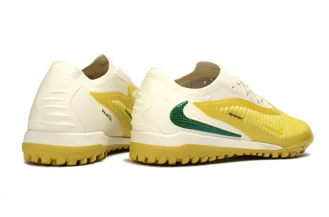 Nike Jaune Vert Gripknit Upper Ribbed Midfoot Cage Turf Chaussures de football 5