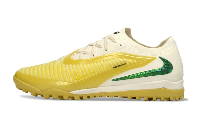 Nike Jaune Vert Gripknit Upper Ribbed Midfoot Cage Turf Chaussures de football 7