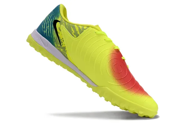 Nike Yellow Multicolor Low-Cut Synthetic Mesh Upper Artificial-Grass Soccer Shoes 2