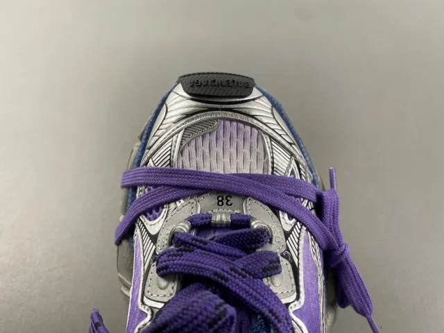 Nike Zoom 2K Purple Silver Layered Synthetic Cage Mesh Upper Chunky Sneakers 6