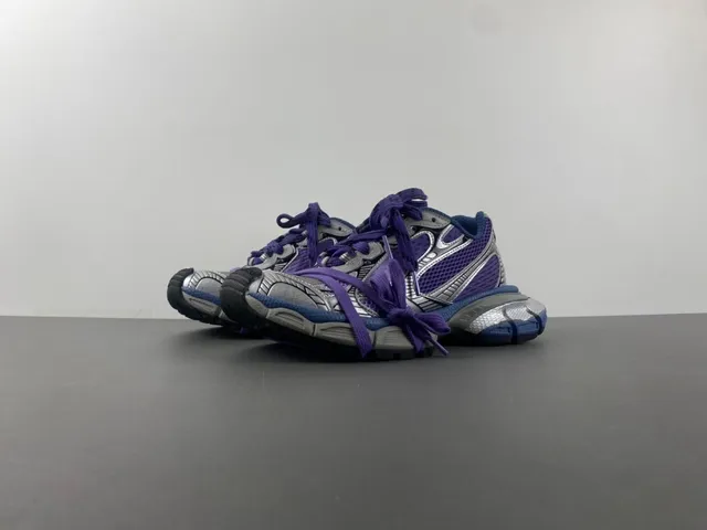 Nike Zoom 2K Purple Silver Layered Synthetic Cage Mesh Upper Chunky Sneakers 10