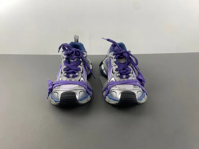 Nike Zoom 2K Purple Silver Layered Synthetic Cage Mesh Upper Chunky Sneakers 11