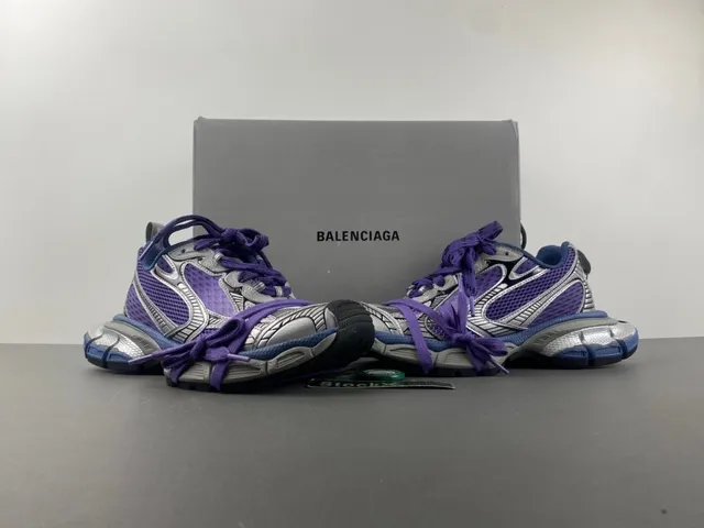 Nike Zoom 2K Purple Silver Layered Synthetic Cage Mesh Upper Chunky Sneakers 13