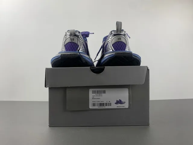 Nike Zoom 2K Purple Silver Layered Synthetic Cage Mesh Upper Chunky Sneakers 17