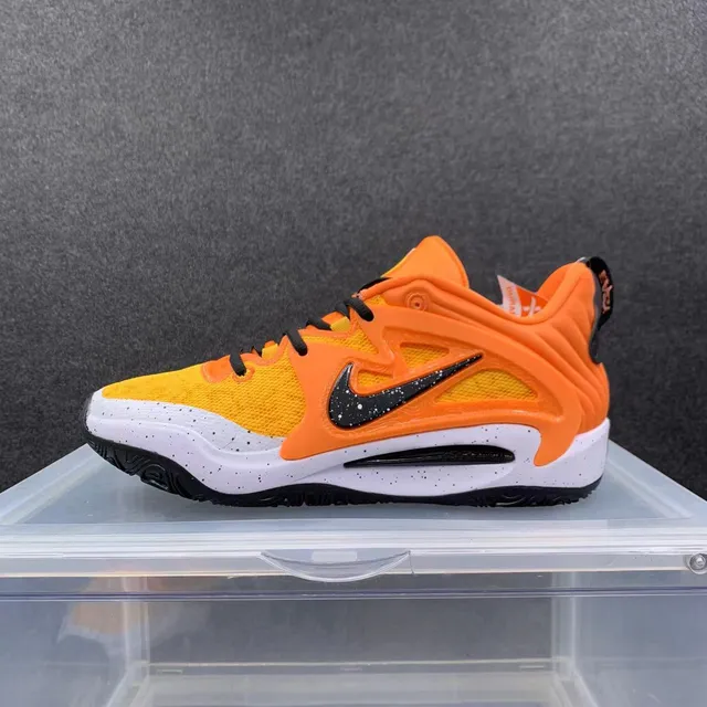 Nike Zoom Freak Orange White Black Speckled Midsole Basketball Shoes 2