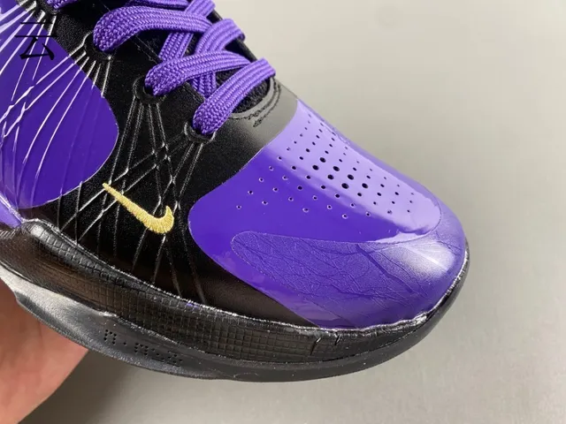 Nike Zoom Kobe 5 Purple Black Gold Basketball Shoes 2