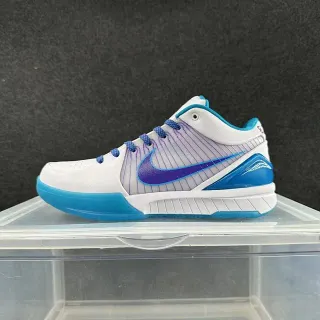 Nike Zoom Kobe IV blancos azules morados zapatos de baloncesto