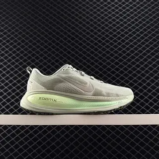 Nike ZoomX Gris Verde Parte Superior de Malla Ingenierizada Suela Media Gruesa Zapatos de Running