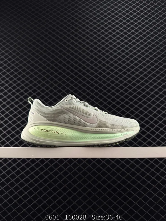 Nike ZoomX Gris Verde Parte Superior de Malla Ingenierizada Suela Media Gruesa Zapatos de Running 7