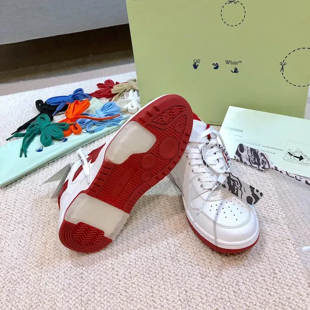 Off-White Arrow White and Red Lifestyle Sneakers 2
