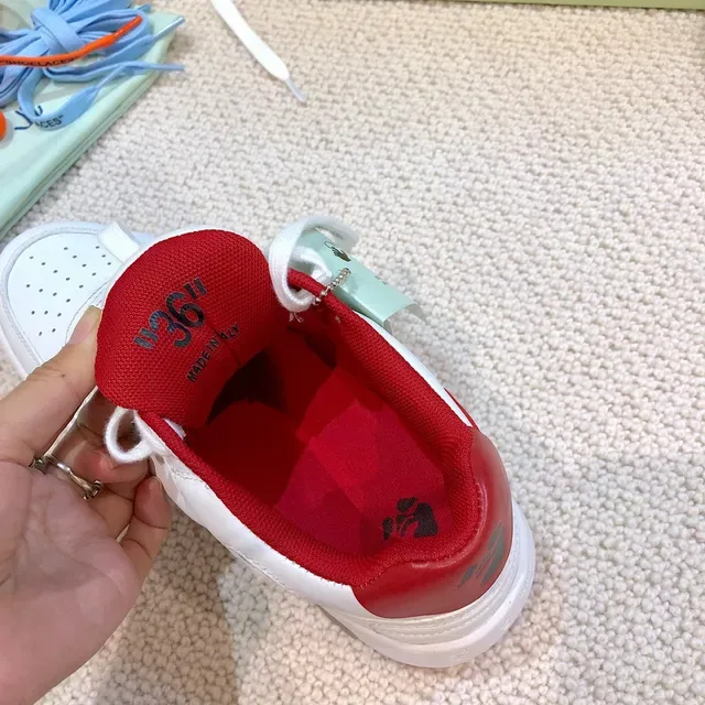 Off-White Arrow White and Red Lifestyle Sneakers 4