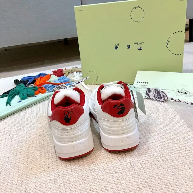 Off-White Arrow White and Red Lifestyle Sneakers 5