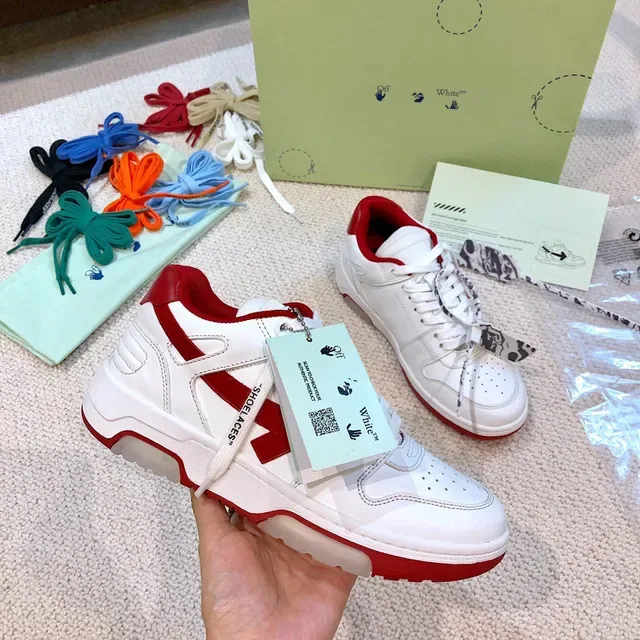 Off-White Arrow White and Red Lifestyle Sneakers 6