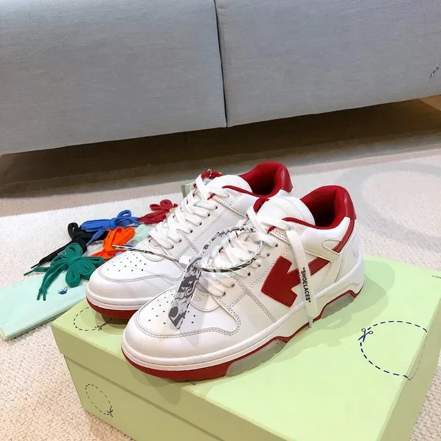 Off-White Arrow White and Red Lifestyle Sneakers 7
