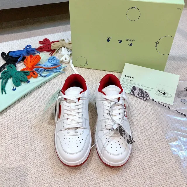 Off-White Arrow White and Red Lifestyle Sneakers 8