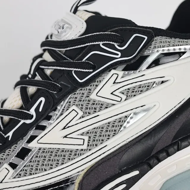 Off-White Solado Preto Overlay Jaula Angular Tênis Chunky 6