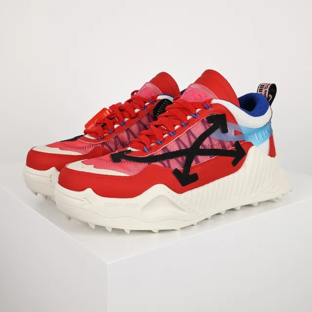 Off-White ODSY-1000 Red White Blue Chunky Sneakers 2