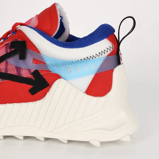 Off-White ODSY-1000 Red White Blue Chunky Sneakers 4