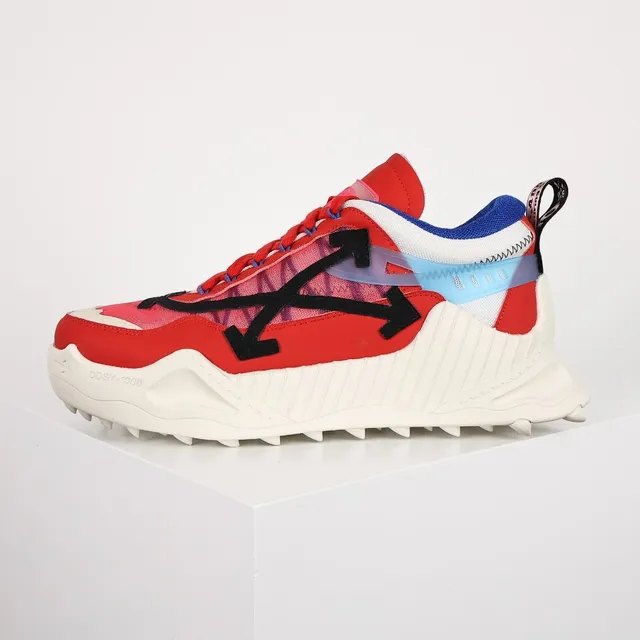 Off-White ODSY-1000 Red White Blue Chunky Sneakers 8