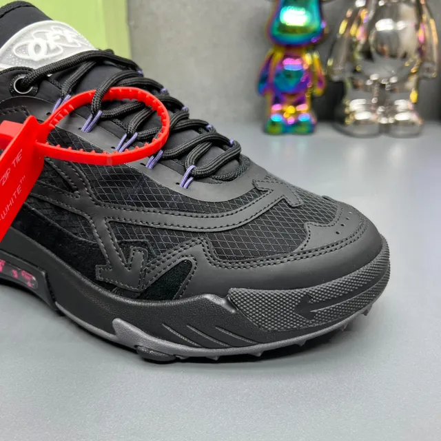Off-White Runner Black Gray Chunky Sneakers 6