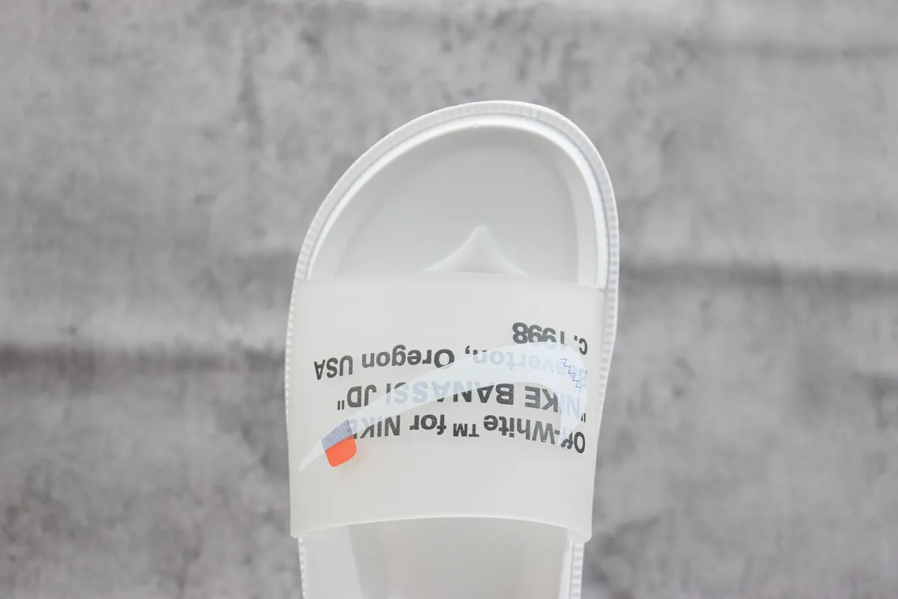 Off-White Slide White Translucent Strap Slipper 5