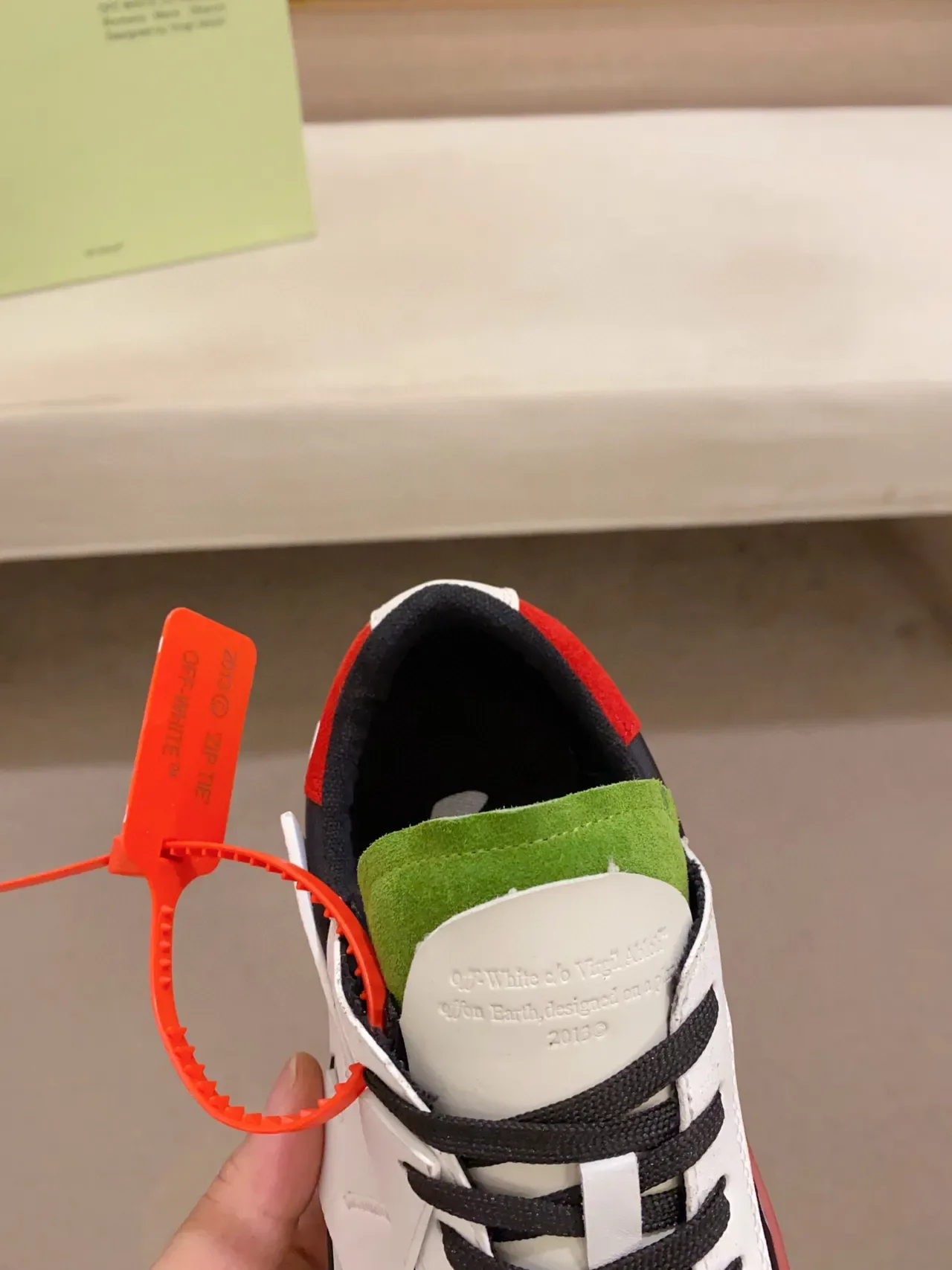 Off-White The Ten Tênis Lifestyle Multicolor Low-Top Sola de Plataforma 6