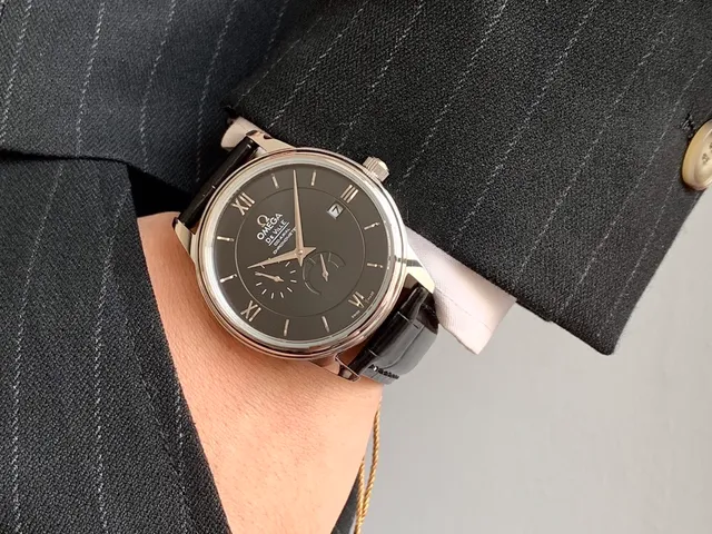 Omega De Ville Co-Axial Chronometer Black Dial Mechanical Watch 7
