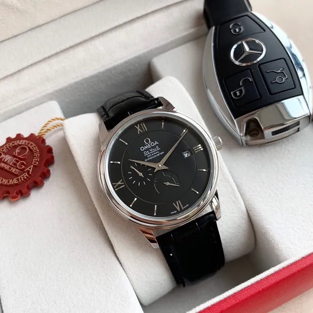 Omega De Ville Co-Axial Chronometer Black Dial Mechanical Watch 8