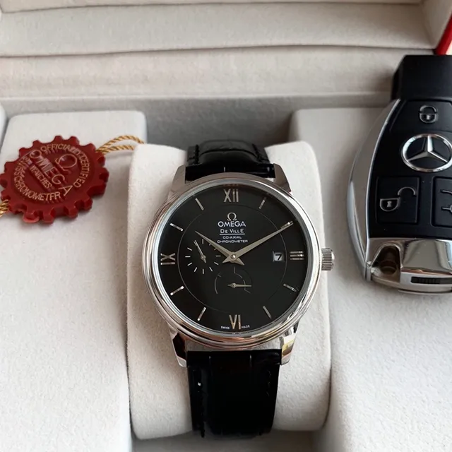 Omega De Ville Co-Axial Chronometer Black Dial Mechanical Watch 9