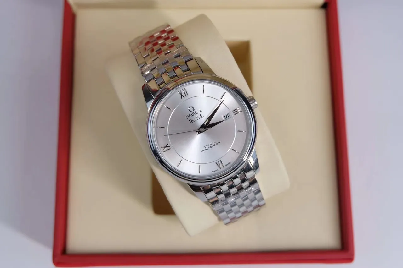 Omega De Ville Co-Axial Chronometer Silver Dial Mechanical Watch 6