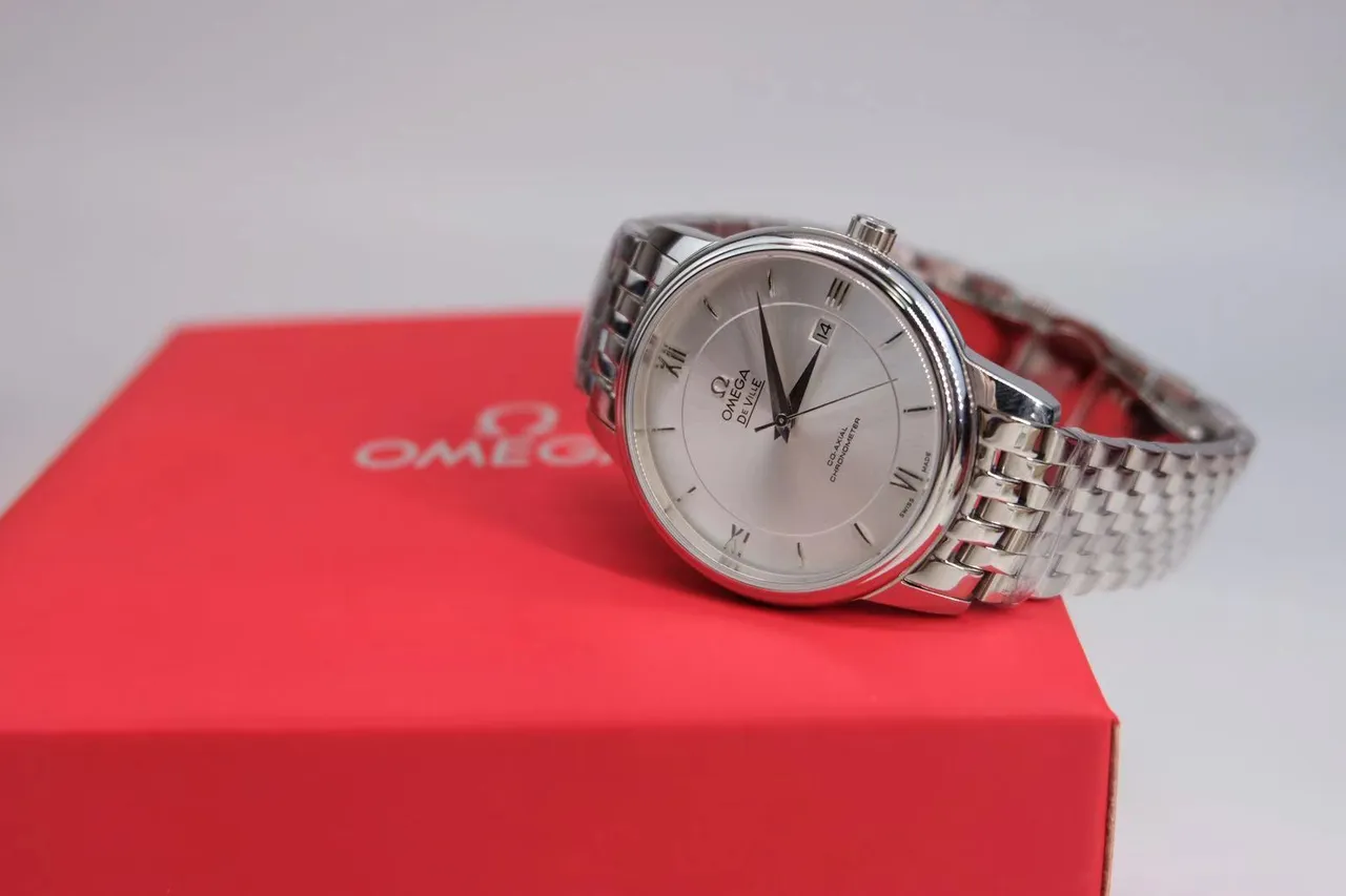 Omega De Ville Co-Axial Chronometer Silver Dial Mechanical Watch 9