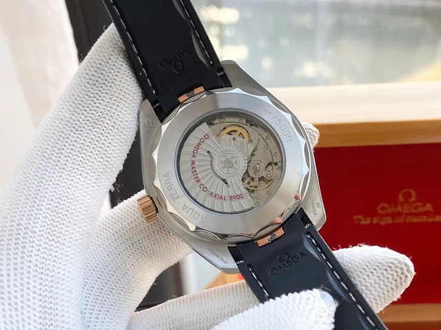 Omega Seamaster Aqua Terra White Dial Rose Gold Case Mechanical Watch 3