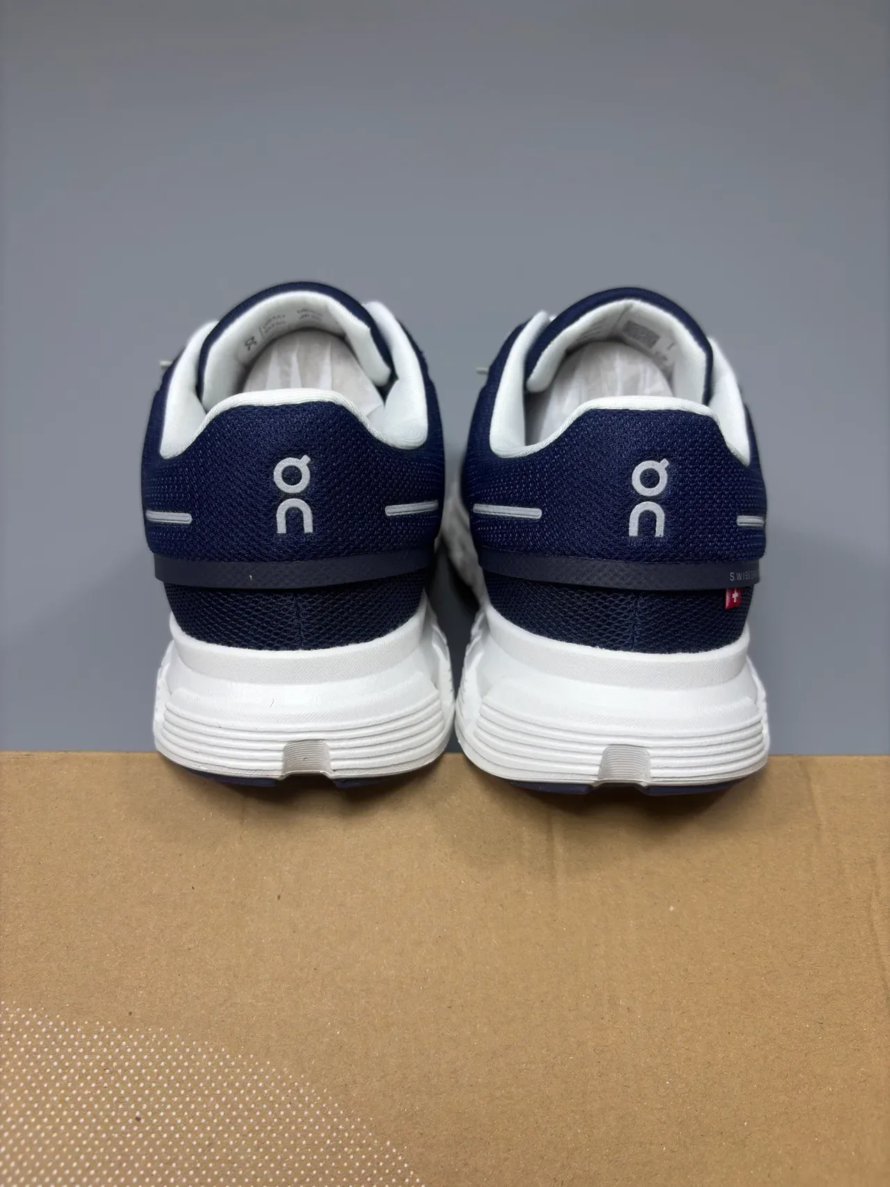 On Cloud Navy Blue Mesh Lifestyle Sneakers 4