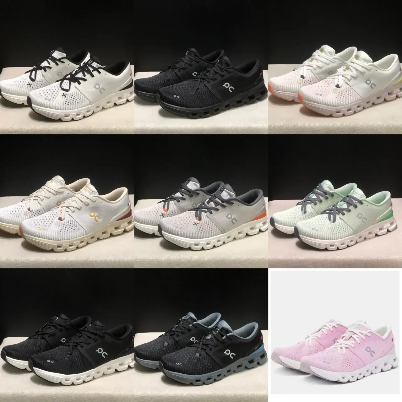 On Cloud Pink Knit Lifestyle Sneakers 2
