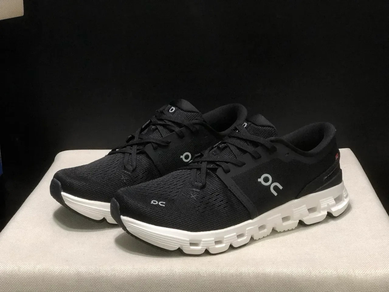 On Cloud Pink Knit Lifestyle Sneakers 9