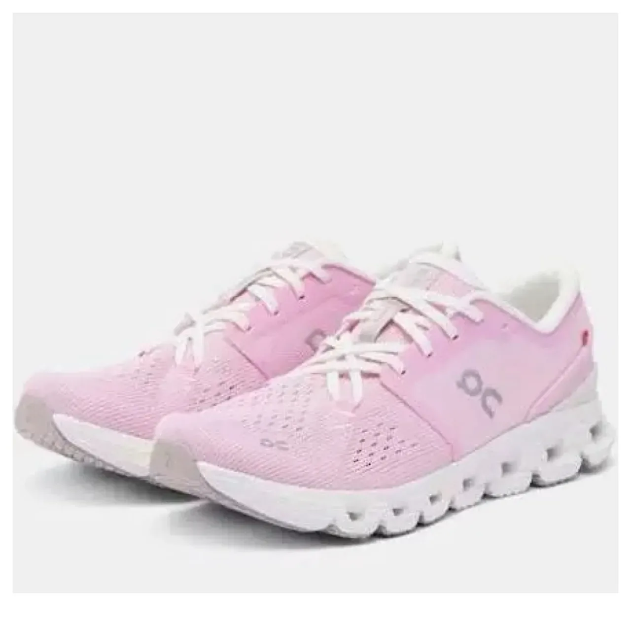 On Cloud Pink Knit Lifestyle Sneakers 11