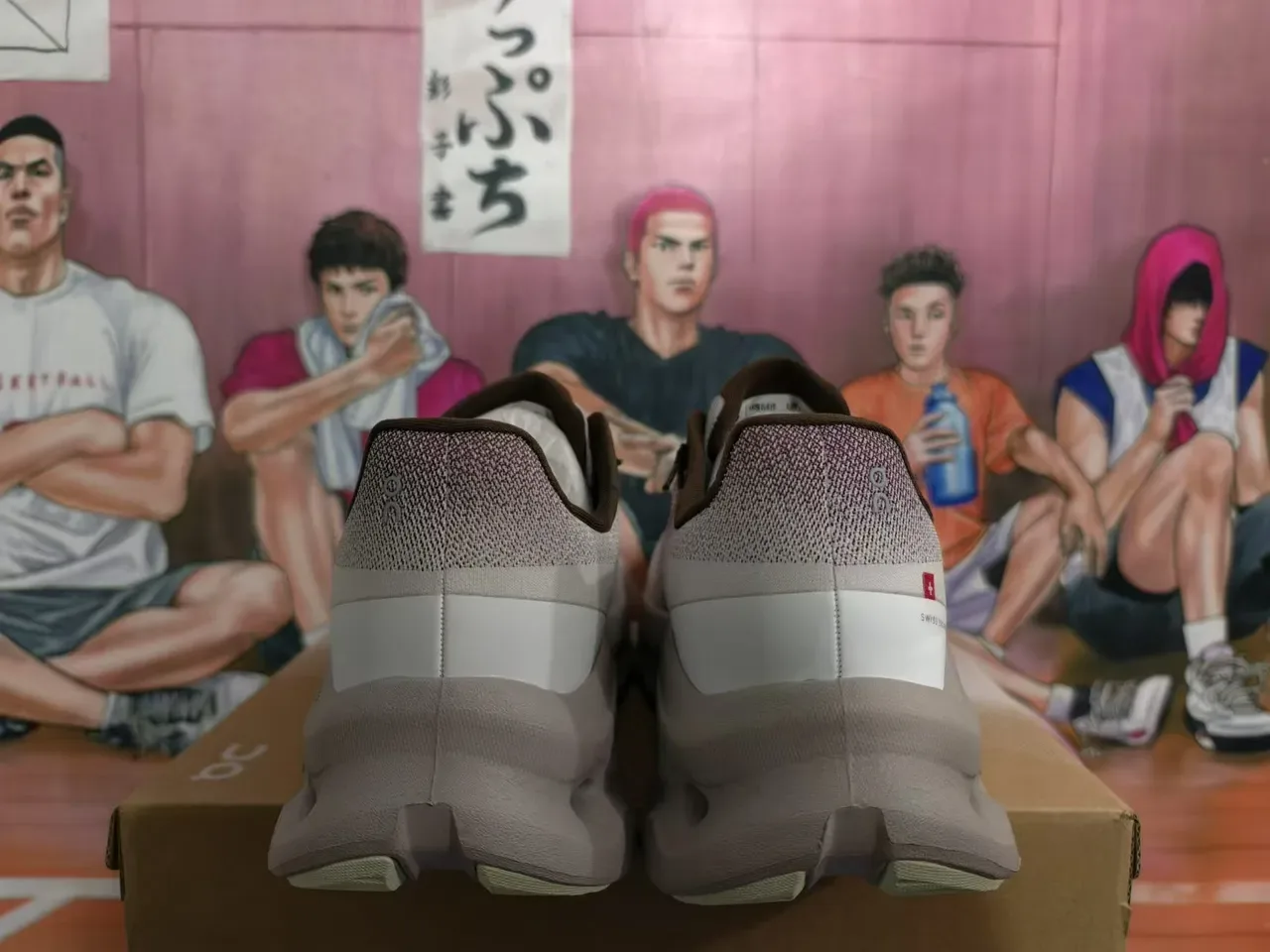 On CloudTecPhase Light Gray and Brown Lifestyle Sneakers 3