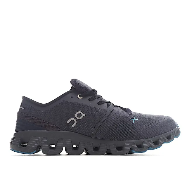 On Gray Blue Engineered Mesh Upper Segmented CloudTec Midsole Running Shoes 6