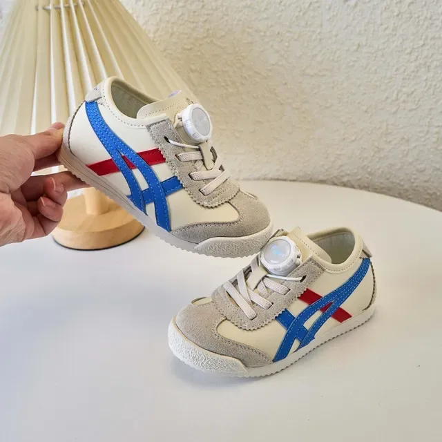 Onitsuka Tiger White Navy Low-Top Runner Suede And Mesh Upper Lifestyle Sneakers 13