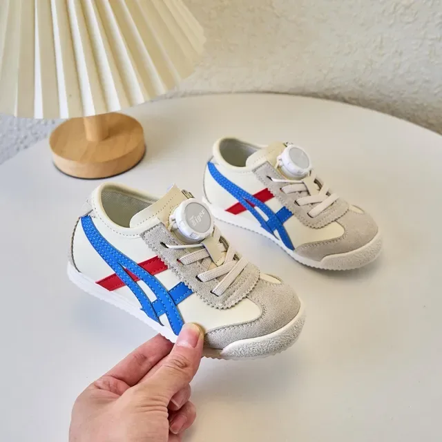 Onitsuka Tiger White Navy Low-Top Runner Suede And Mesh Upper Lifestyle Sneakers 14